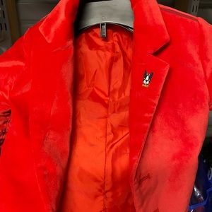 Lil boys velvet like coat